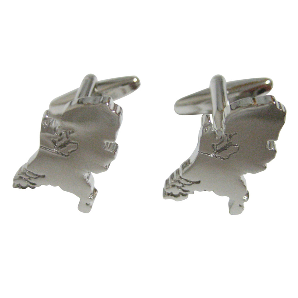 Netherlands Map Shape Cufflinks - image 1